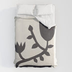 Black branch with two flowers - 5/5 Duvet Cover Gallery Image 6