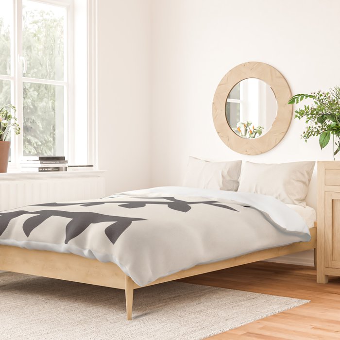 Black branch with two flowers - 5/5 Duvet Cover Gallery Image 2