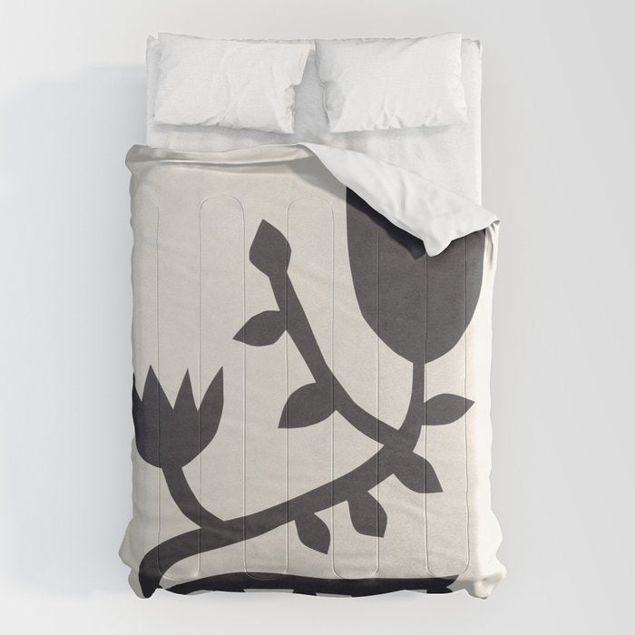 Black branch with two flowers - 5/5 Comforter Gallery Image 6
