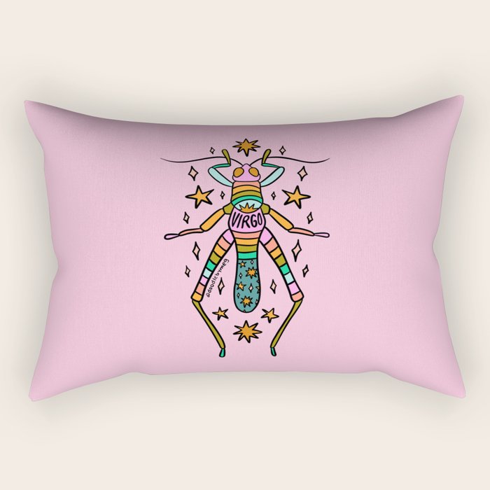 Virgo Grasshopper Rectangular Pillow Gallery Image 1