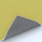 Yellow Monochromatic Asian Star Pattern Rug Gallery Image 4