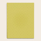 Yellow Monochromatic Asian Star Pattern Notebook Gallery Image 4