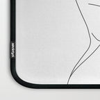 Minimal Line Art Woman with Tropical Leaves Laptop Sleeve Gallery Image 3