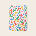 Abstract colorful organic liquid shape pattern Bath Mat Gallery Image 1