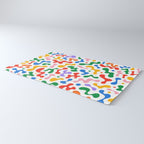 Abstract colorful organic liquid shape pattern Rug Gallery Image 3