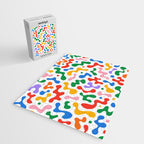 Abstract colorful organic liquid shape pattern Jigsaw Puzzle Gallery Image 2