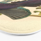 Birds-of-paradise (Epimachus Ellioti) by John Gould, 1875-1888 (benefitting the Nature Conservancy) Bath Mat Gallery Image 3