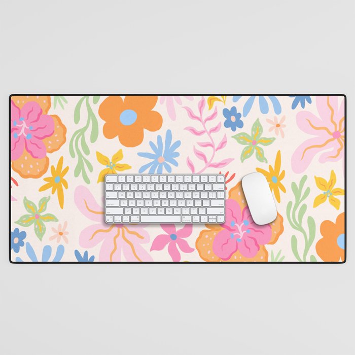 Candy Flowers Desk Mat Gallery Image 1