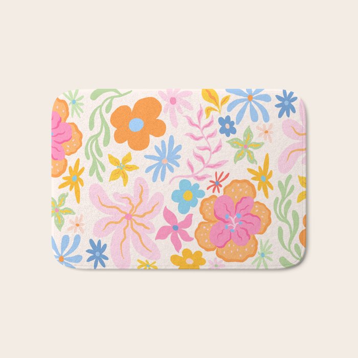 Candy Flowers Bath Mat Gallery Image 1