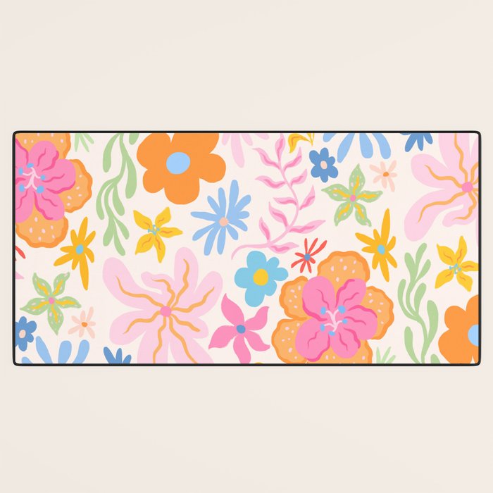 Candy Flowers Desk Mat Gallery Image 3