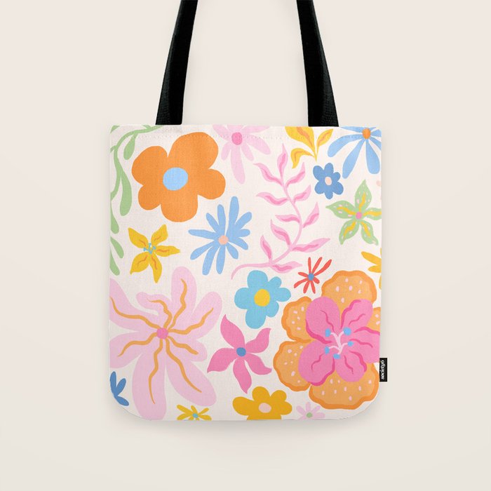Candy Flowers Tote Bag Gallery Image 1