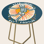 Dead inside but Positive - embrace your inner optimist Side Table Gallery Image 2