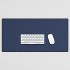 Solid Navy Blue Desk Mat Gallery Image 1