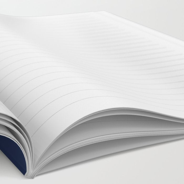 Solid Navy Blue Notebook Gallery Image 2