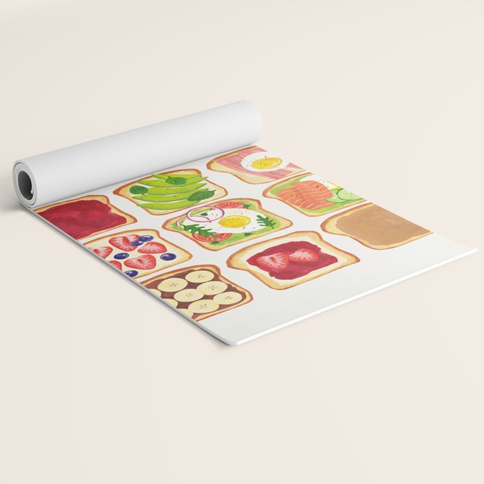 The Toast Club: Brunch Art Yoga Mat Gallery Image 2