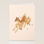 Hopping Fawn Stationery Card Gallery Image 2