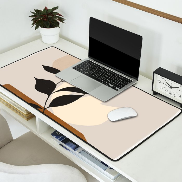 Abstract Art /Minimal Plant 114 Desk Mat Gallery Image 2