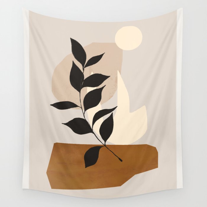 Abstract Art /Minimal Plant 114 Wall Tapestry Gallery Image 1