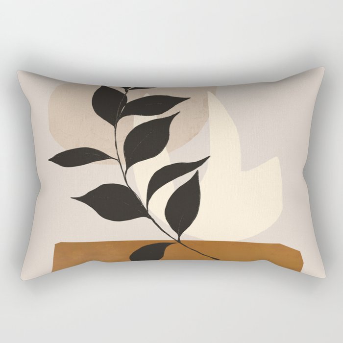 Abstract Art /Minimal Plant 114 Rectangular Pillow Gallery Image 2