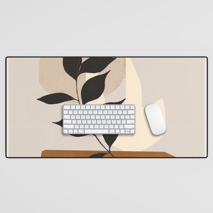 Abstract Art /Minimal Plant 114 Desk Mat Gallery Image 1