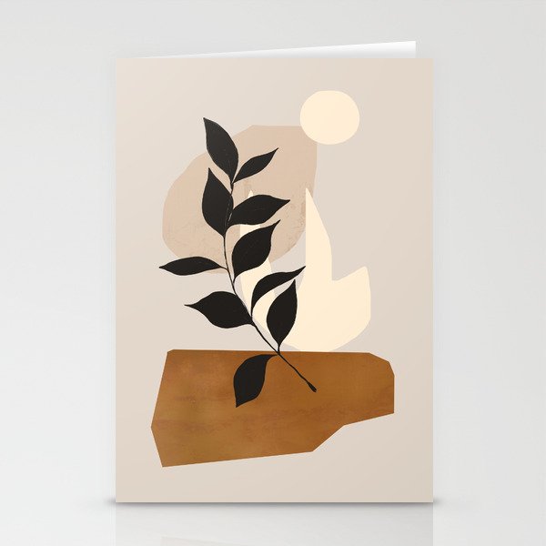 Abstract Art /Minimal Plant 114 Stationery Card Gallery Image 2