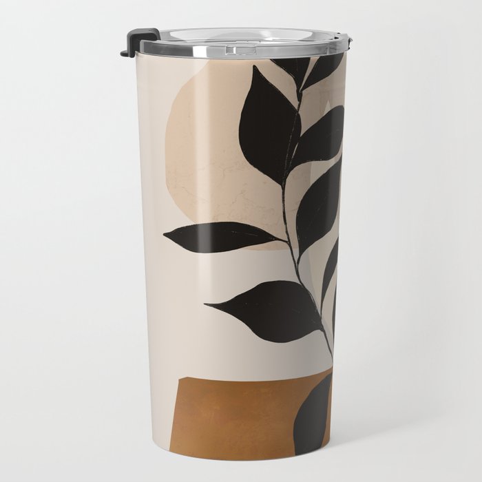 Abstract Art /Minimal Plant 114 Travel Mug Gallery Image 3