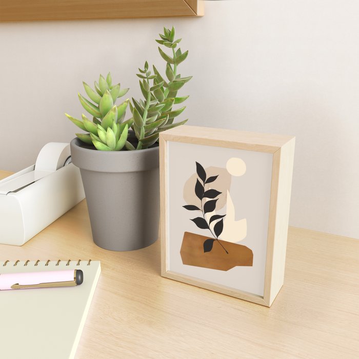 Abstract Art /Minimal Plant 114 Mini Art Print Gallery Image 2