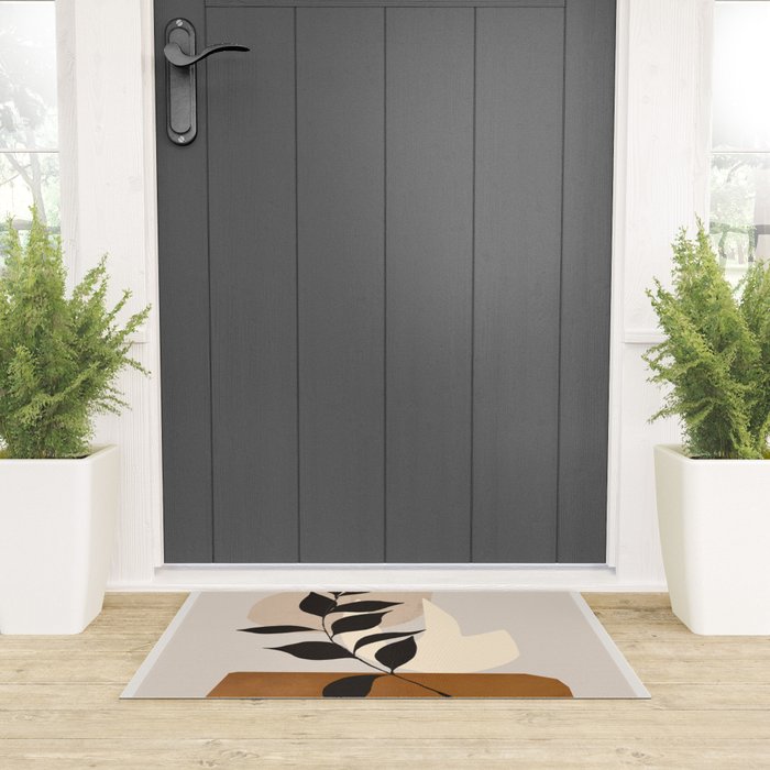 Abstract Art /Minimal Plant 114 Welcome Mat Gallery Image 3