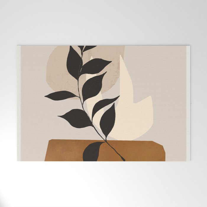 Abstract Art /Minimal Plant 114 Welcome Mat Gallery Image 1