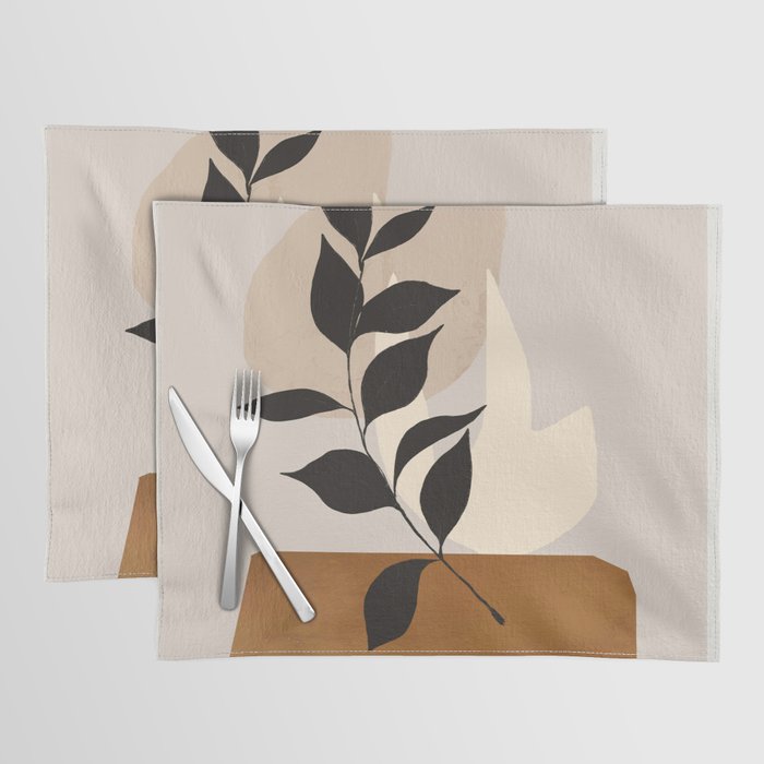 Abstract Art /Minimal Plant 114 Placemat Gallery Image 1
