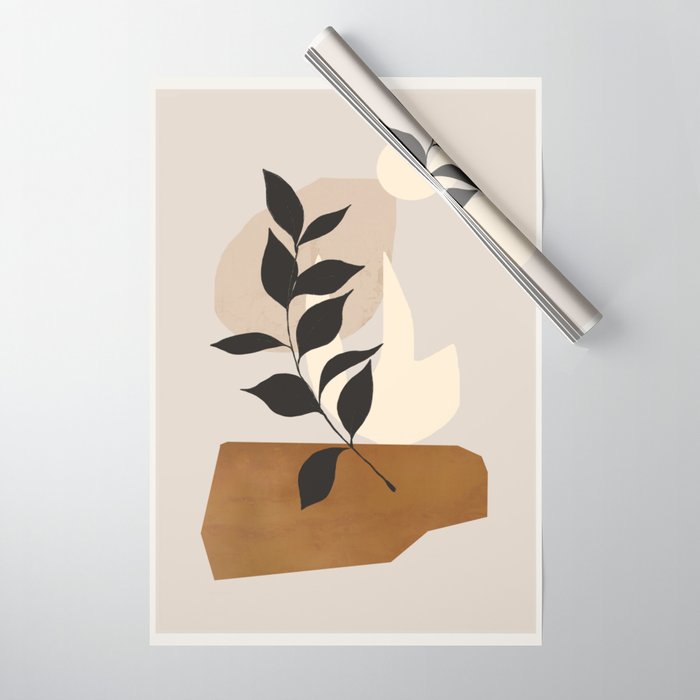 Abstract Art /Minimal Plant 114 Wrapping Paper Gallery Image 1