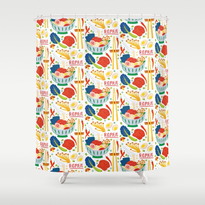 Ramen Noodles Shower Curtain Gallery Image 1