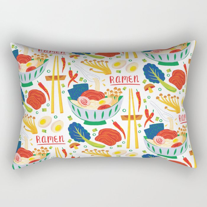 Ramen Noodles Rectangular Pillow Gallery Image 2