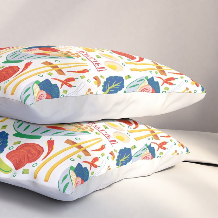 Ramen Noodles Pillow Sham Gallery Image 3