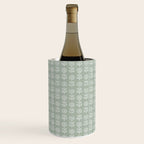 block print floral - sage Wine Chiller Gallery Image 1