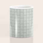 block print floral - sage Coffee Mug Gallery Image 4