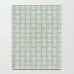 block print floral - sage Notebook Gallery Image 4