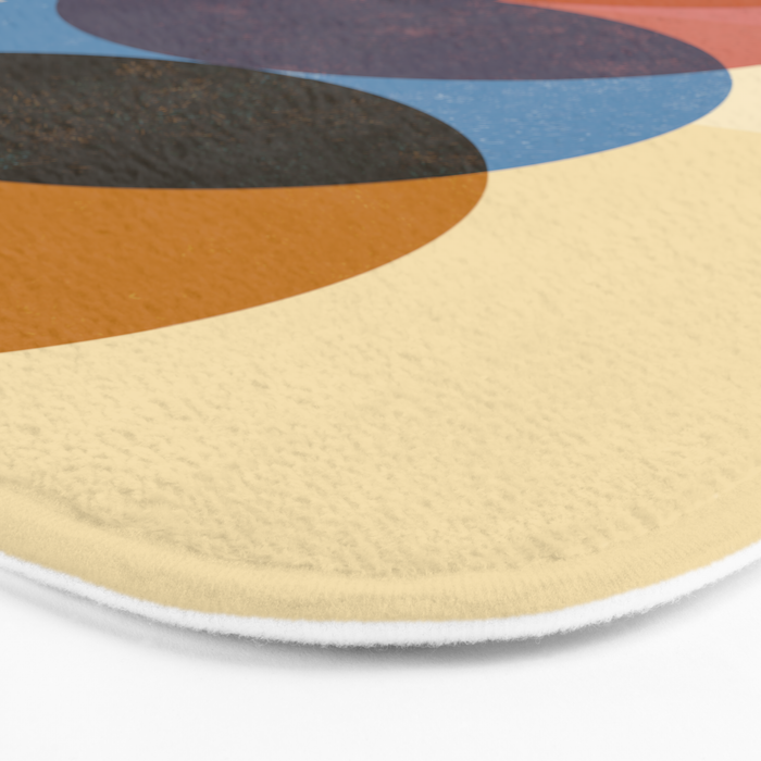 Abstraction_SUNRISE_SUNSET_CIRCLE_RISING_COLORFUL_POP_ART_0425A Bath Mat Gallery Image 3
