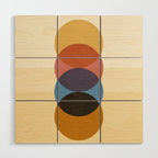 Abstraction_SUNRISE_SUNSET_CIRCLE_RISING_COLORFUL_POP_ART_0425A Wood Wall Art Gallery Image 1