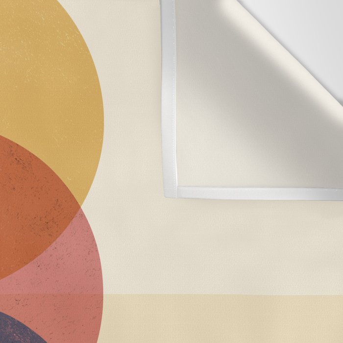 Abstraction_SUNRISE_SUNSET_CIRCLE_RISING_COLORFUL_POP_ART_0425A Wall Tapestry Gallery Image 3