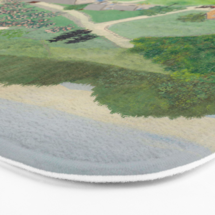 Anna Mary Robertson 'Grandma' Moses The Old Oaken Bucket American Folk Art Bath Mat Gallery Image 3