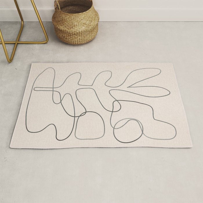 Abstract Line II Rug Gallery Image 1