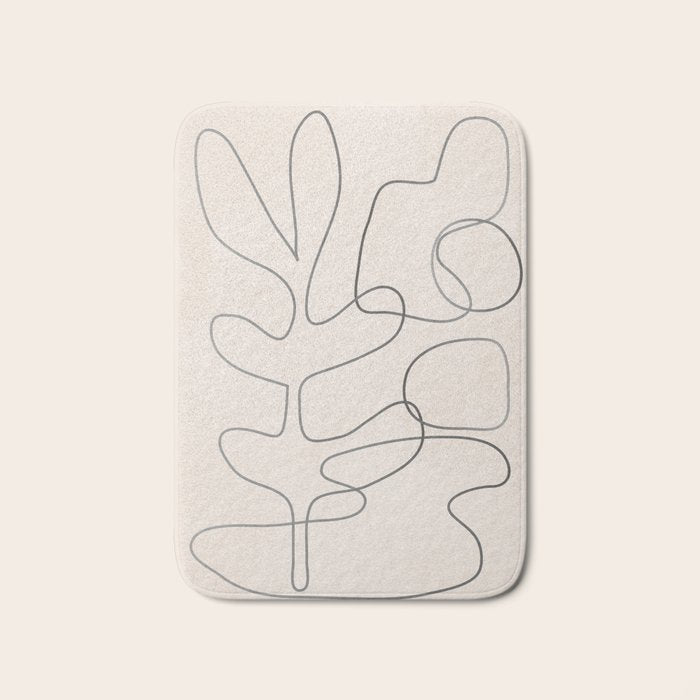 Abstract Line II Bath Mat Gallery Image 1