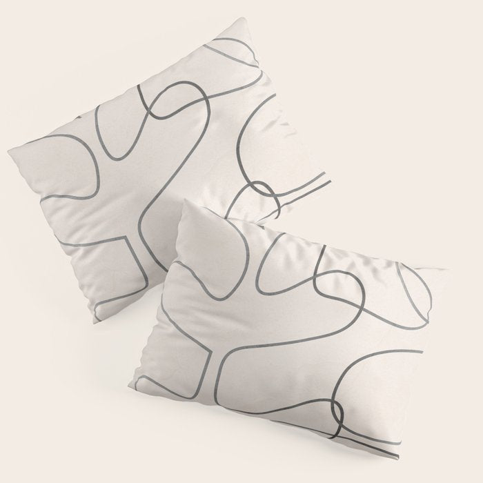 Abstract Line II Pillow Sham Gallery Image 1