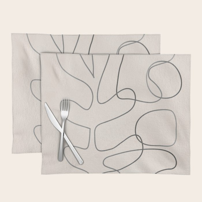 Abstract Line II Placemat Gallery Image 1
