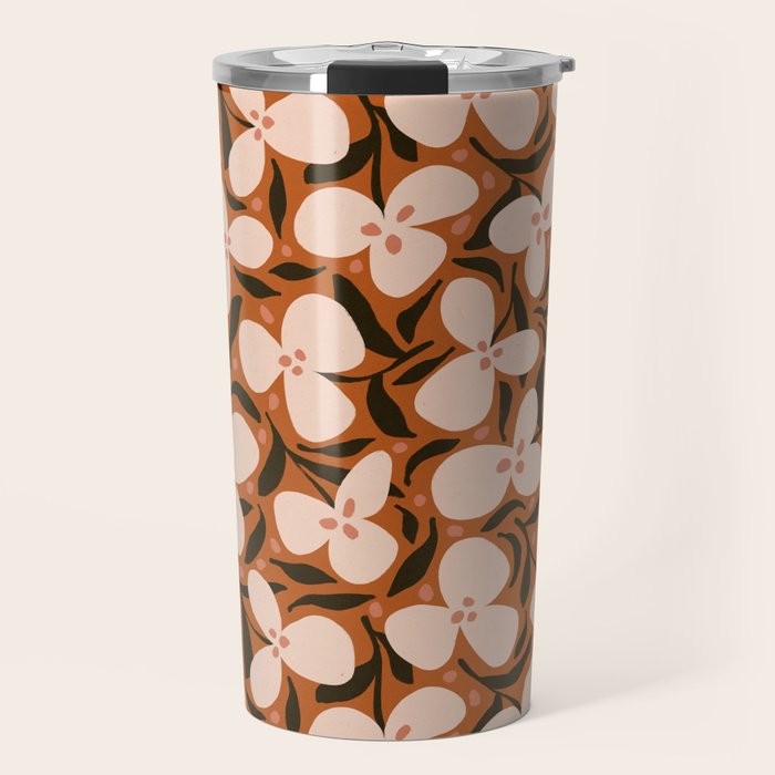 Lazy Florals #2 Travel Mug Gallery Image 1