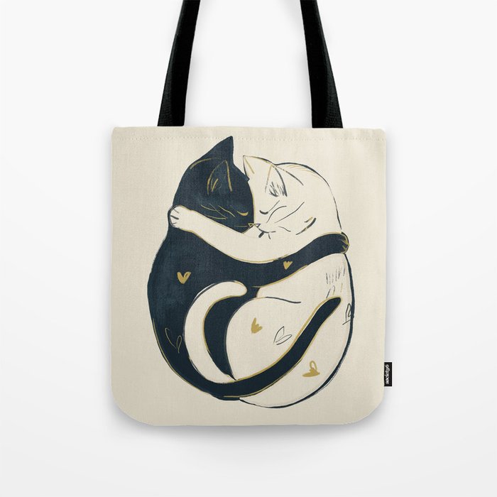Cats In Love 3 Tote Bag Gallery Image 1