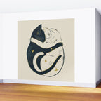 Cats In Love 3 Wall Mural Gallery Image 2
