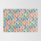 STRANGEBOW Rainbow Bold Colorful Scallop Rug Gallery Image 2