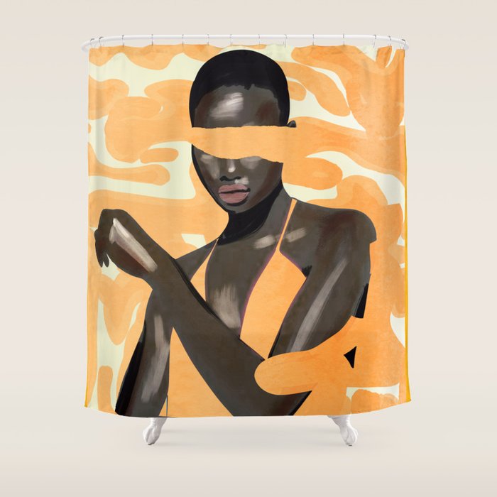 Girl Portrait 28 Shower Curtain Gallery Image 1